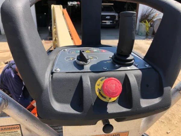 14 JLG T350 Tow Behind Boom Lift controls