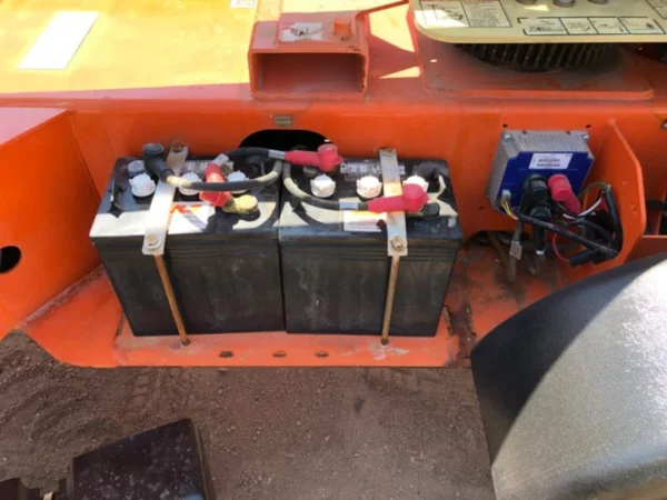 14 JLG T350 Tow Behind Boom Lift battery