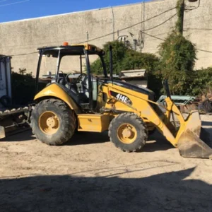 2008 Caterpillar 414E IL Box Blade Skip Loader