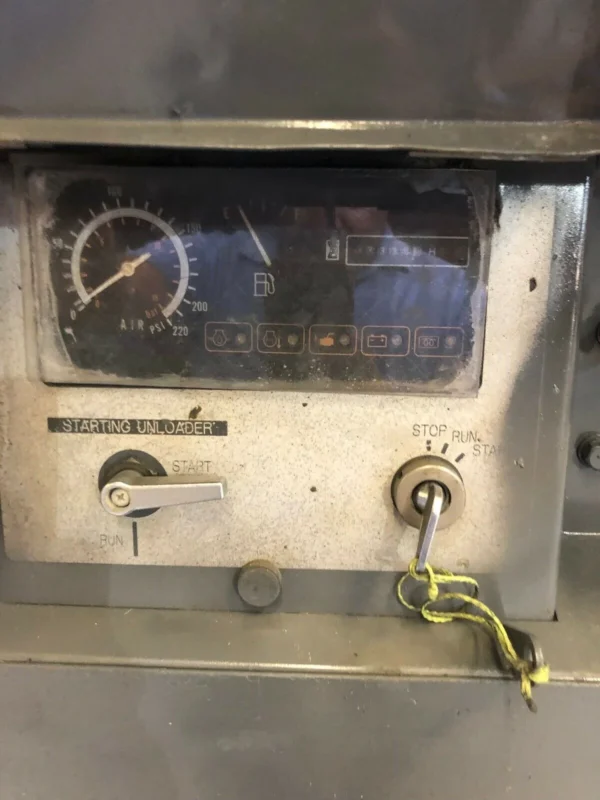 Airman PDS185S Towable Diesel Air Compressor controls and gauges